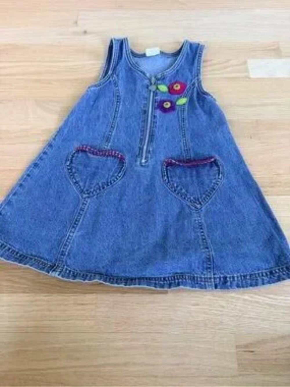 Y2K Girls Denim Jumper Dress H